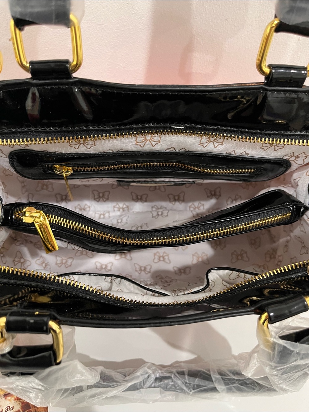 Radio Days RARE VINTAGE La Dolce Vita Graphic Satchel Bag NWT - Picture 13 of 14